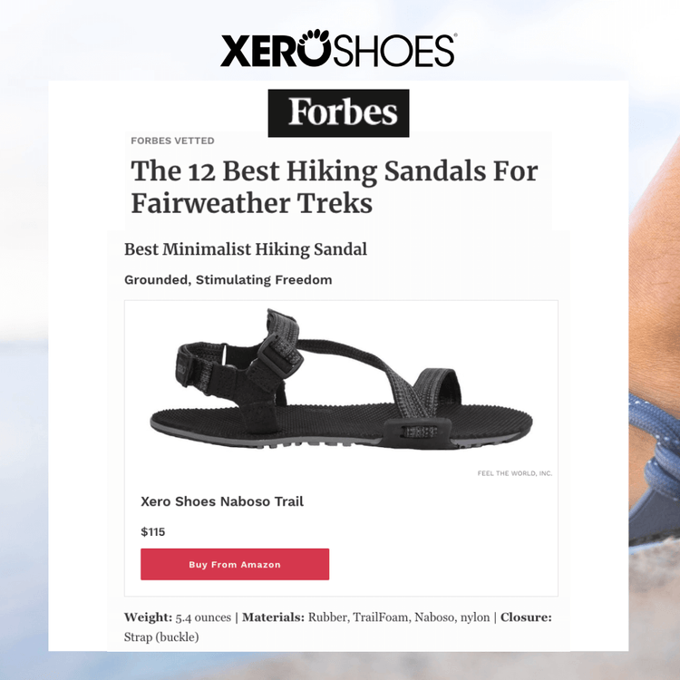Forbes Chooses Xero Shoes' Naboso Trail as Best Hiking Sandals
