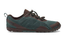Aqua X men's forest green and java brown water shoes, side view