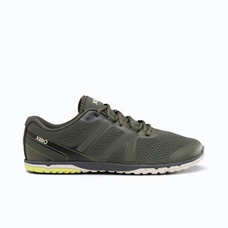 Xero Shoes HFS II Men Shoe in Army Green with Toe Facing Right
