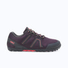 Xero Shoes Mesa Trail WP Women Shoe in Purple, Gray, and Pink With Toe Facing Right