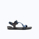 Xero Shoes Z-Trail Big Kids Sandal in Blue and Dark Gray with Toe Facing Right